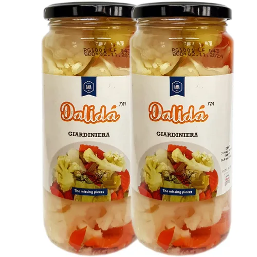 Vista 5 de Dalida - Giardiniera, verduras en escabeche, 16.9 onzas (paquete de 1)