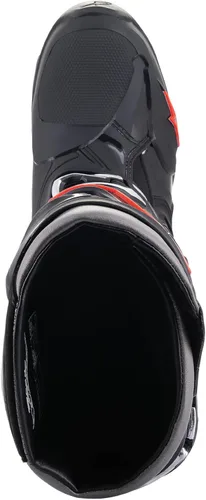 Vista 6 de Alpinestars Botas Tech 10 para hombre, Negro/Rojo Fluo, 7