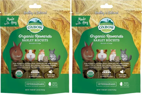 Vista 11 de Oxbow Galletas orgánicas de cebada para conejos, golosinas de conejillo