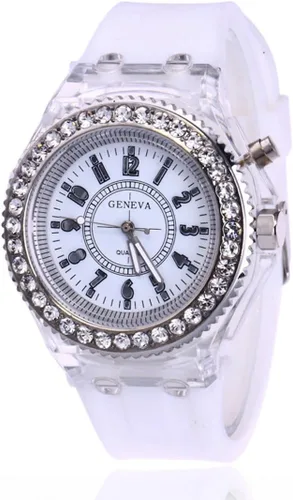 Vista 12 de Reloj de silicona Bling LED Luminoso Luces Coloridas Relojes Deportivos Reloj de Pulsera para Niñas Niños Negro