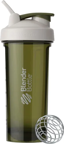 Vista 19 de BlenderBottle - Botella agitadora Pro Series perfecta para batidos de proteínas y preentrenamiento, 24 onzas, color gris humo Gris (Smoke Grey)