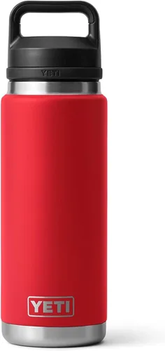 Vista 23 de YETI Rambler - Botella de 26 oz, aislada al vacío, de acero inoxidable con tapa Chug, color negro