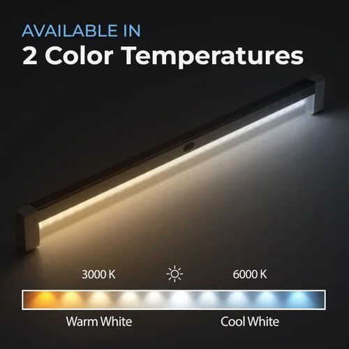 Vista 7 de EShine Kit de iluminación LED activado por movimiento de mano para debajo del gabinete, regulable, paquete de 1, 20 pulgadas - Control de atenuación
