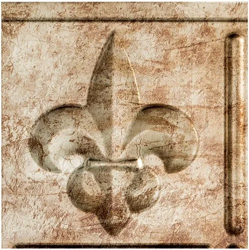 Vista 9 de FASÄDE Fleur-de-lis - Panel decorativo de vinilo decorativo para salpicaduras de 18 x 24 pulgadas en cobre piedra lunar (paquete de 5)