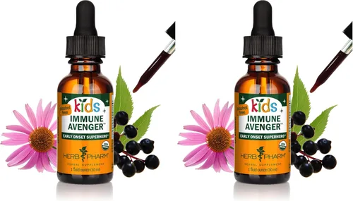 Vista 13 de Herb Pharm Kids Fórmula Herbal Vengador Inmune Certificado-Orgánico Sin Alcohol, 1 Onza