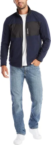 Vista 3 de Nautica Sudadera de forro polar con cuello alto y cremallera completa para hombre