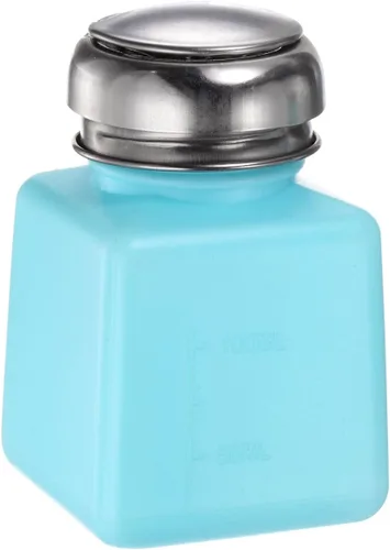 Vista 3 de HARFINGTON Dispensadores de alcohol solvente Push Down Botella dispensadora de líquido con tapa de acero inoxidable de sellado para limpiador