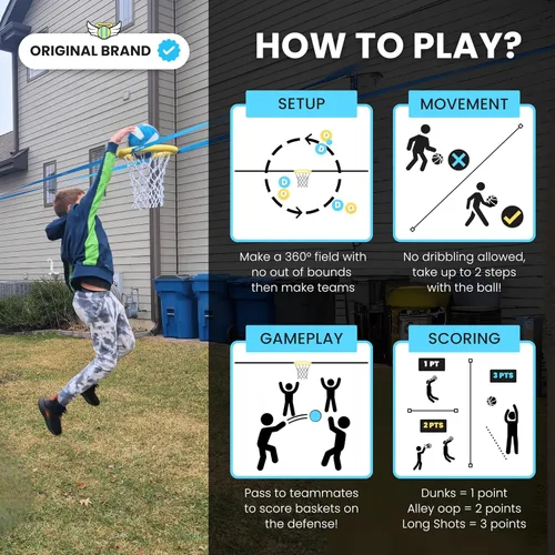 Vista 4 de HALO BALL Aro de baloncesto portátil con altura ajustable – Juega el juego flotante al aire libre en la playa, césped, patio trasero, piscina