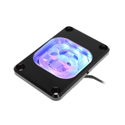 Vista 9 de XSPC RayStorm Edge - Bloque de agua para CPU, AMD/AM4/AM5, RGB ajustable, negro