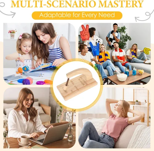 Vista 4 de Decision Maker - Péndulo magnético de madera para mesa de 7.9 x 3.9 x 5.1 pulgadas, respuesta oscilante para trastorno de dificultad