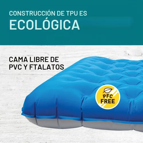 Vista 2 de Sierra Designs Colchón de cama de aire de camping Queen y individual para camping, viajes y campamento (bomba incluida)