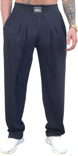 Vista 2 de Crazee Wear Pantalones de ajuste relajado California sólidonegro