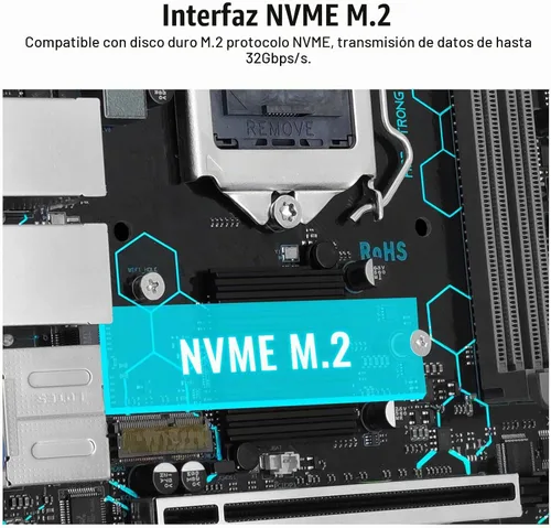 Vista 4 de Placa base H97 Strong LGA 1150 para procesador Intel Core i7/i5/i3/E3 de 4ª