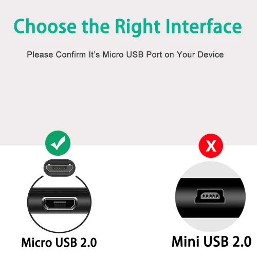 Vista 2 de GUY-TECH Cable de carga USB, cable de carga compatible con Edifier M21 M23 Bluetooth compacto portátil reproductor MP3 sonido envolvente altavoz