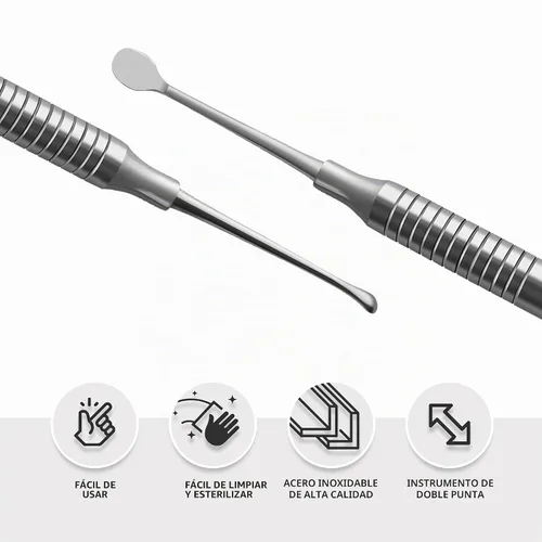 Vista 3 de Surgical Online Molt #2-4 Hollow Periosteal Elevator – Herramienta Dental para Implantes y Extracciones