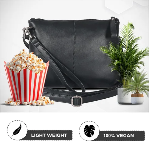 Vista 4 de Bolsos cruzados pequeños de cuero real para teléfono celular para mujer, bolso bandolera con soporte para tarjeta de crédito, bolso de hombro