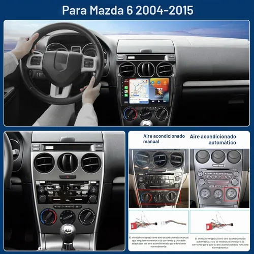 Vista 2 de Radio de coche 2G+64G para Mazda 6 2004-2014 9 pulgadas pantalla táctil