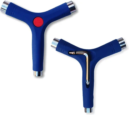 Vista 12 de Yocaher Monopatín Longboard Multifuncional Y-Tool Herramienta de Patín Tamaño de Bolsillo Todo en uno (1 pc)