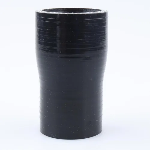 Vista 74 de AC PERFORMANCE ID de 1" a 1/2" (25mm a 13mm) Manguera de silicona recta reductora de 3 capas reforzada negra, 3" de longitud Negro