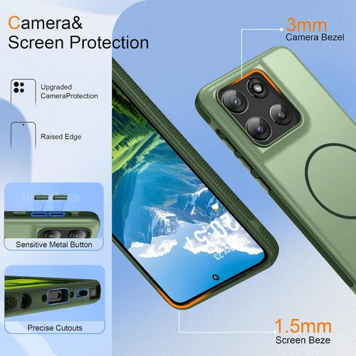 Vista 82 de Jshru Funda para Samsung Galaxy S26 Plus/Galaxy S25 Plus: para Galaxy S24 Plus [compatible con Magsafe] [2 protectores de pantalla HD] cubierta
