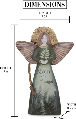 Vista 5 de Pavilion Gift Company Mom-Adorno de ángel de 5.5", multicolor