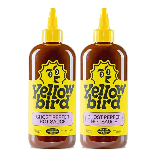 Vista 10 de Yellowbird® Salsa picante orgánica de habanero 9.8 oz. Tamaño para despensa