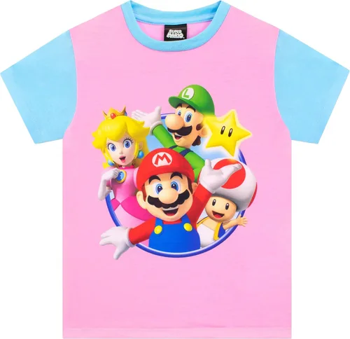 Vista 2 de SUPER MARIO Pijama de manga corta para niñas