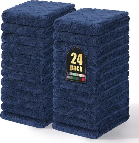 Vista 51 de Homaxy - Paquete de 12 trapos de cocina (13 x 19 pulgadas, marrón), de terciopelo coral supersuaves y absorbentes para lavar platos, paño