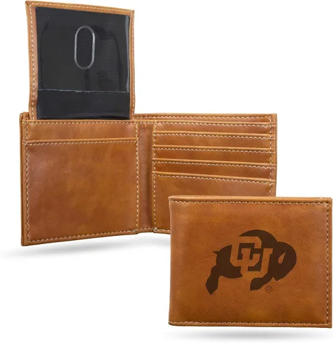 Vista 105 de NCAA Rico Industries Cartera Billetera con Grabado Láser Cartera Billetera con Grabado Láser - Diseño Delgado - Gran Regalo