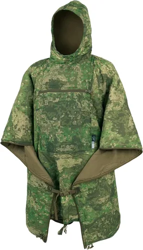 Vista 20 de Helikon-Tex Swagman Roll - Poncho militar multiusos - Poncho de emergencia, manta y chaqueta Woobie