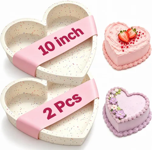 Vista 20 de Moldes de silicona en forma de corazón mini de 1 pulgada para chocolate, caramelo, gomitas, jabón (juego de 2, crema)