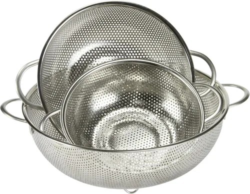 Vista 3 de Chef Craft Select Colador microperforado, 1.5 cuartos de galón, acero inoxidable