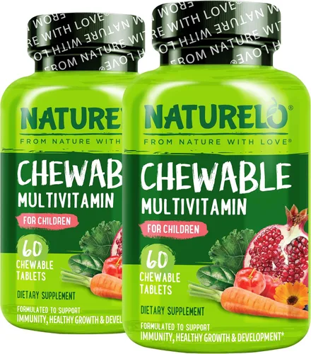 Vista 10 de NATURELO Vitaminas multivitamínicas para niños, mezcla de frutas orgánicas
