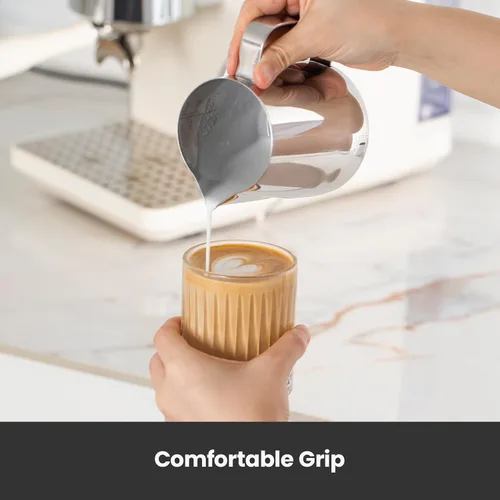 Vista 4 de Gemilai G3006 Máquina de café expreso y jarra de espuma de leche