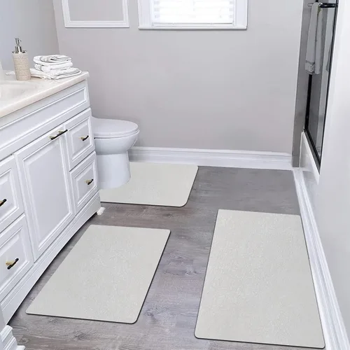 Vista 24 de Tierra de Diatomeas Tapete de Baño Alfombras de Baño Súper Absorbente Secado Rápido Antideslizante Tapete de Baño Delgado Tapetes de Piso de Baño