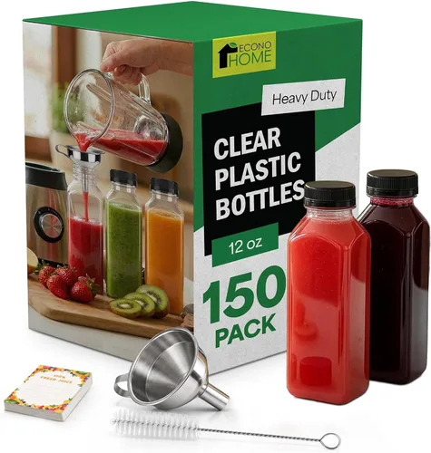 Vista 14 de EconoHome 16oz, paquete de 100 botellas de jugo sin BPA, a prueba de fugas