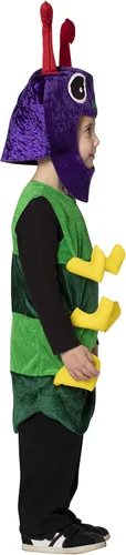 Vista 6 de Rasta Imposta Caterpillar - Conjunto de disfraz de Halloween colorido con tocado para padres e hijos