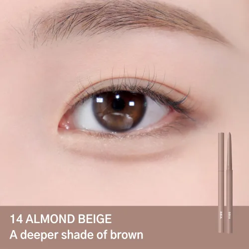 Vista 3 de BBIA Last Auto - Delineador de ojos de gel impermeable, juego de 2 unidades (11 color beige de lino) + (14 beige almendra)