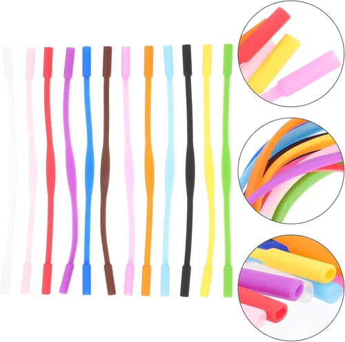 Vista 2 de Toddmomy 12pcs Silicone Glasses Straps Anti-skid Eyeglass Retainers for Sports Outdoor Activities Running Swimming Gymnastics Eyewear Holders for
