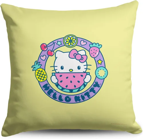 Vista 10 de Northwest Almohada Hello Kitty, 18 x 18 pulgadas, Cocoa Cutie