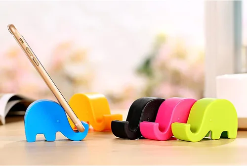 Vista 5 de Soporte de teléfono celular de elefante para teléfono celular, diseño de elefante, lindo elefante para teléfono celular, soporte de plástico