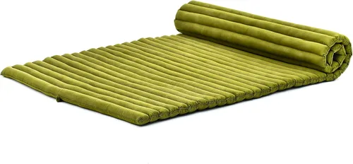 Vista 21 de Leewadee - Colchón de piso plegable - Futón japonés enrollable -Alfombra de tatami triple pliegue - Cama de piso para invitados - Colchón de camping
