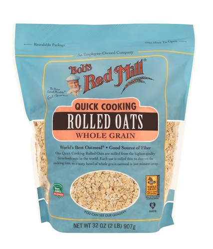 Vista 2 de Bob's Red Mill Avena enrollada de cocción rápida, 32 onzas (paquete de 4)