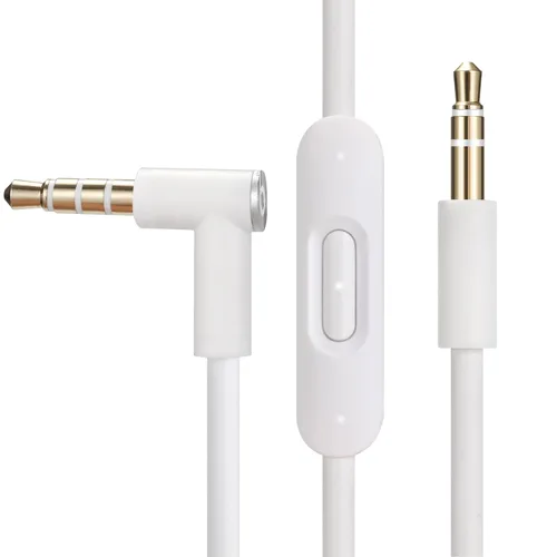 Vista 8 de cipher Cable de audio de repuesto, compatible con auriculares Beats, modelos Studio Solo Pro Detox Mixr Executive Pill, con micrófono en línea