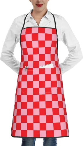 Vista 16 de Delantal para mujeres y hombres, delantales de cocina con bolsillo para cocinar, hornear, jardinería, parrilla, barbacoa