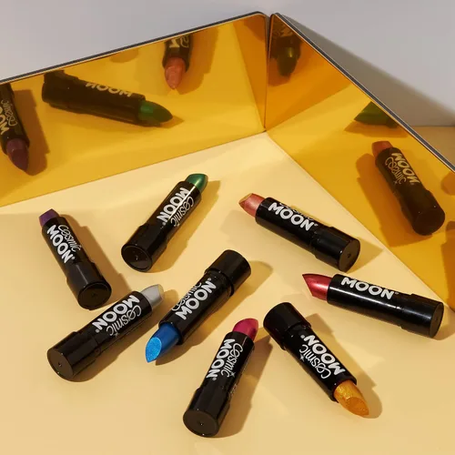 Vista 5 de Cosmic Moon - Lápiz labial metálico - 0.17oz - ¡Para labios metálicos fascinantes! - Oro