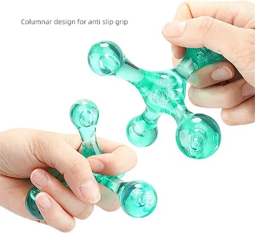 Vista 5 de Herramientas de masaje de punto gatillo – 2 bolas de masaje automático de 4 puntos de presión, masajeador manual para aliviar el dolor de tejido