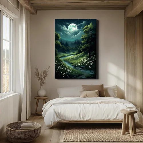Vista 6 de Arte de pared de paisaje gótico, pinturas oscuras de la academia, póster de paisaje de bosque, póster de nube, impresión gótica vintage, academia