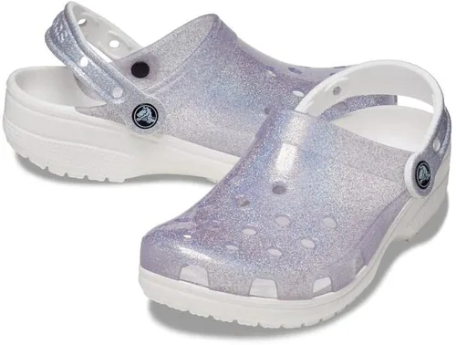 Vista 4 de Crocs Zuecos translúcidos clásicos unisex para adultos