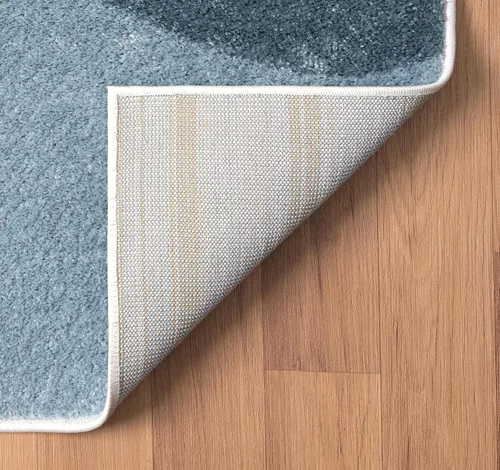 Vista 7 de Abani Deco Collection - Alfombra de área color crema/azul de mediados de siglo, 4 x 6 pies, fácil de limpiar, duradera para niños y mascotas,
